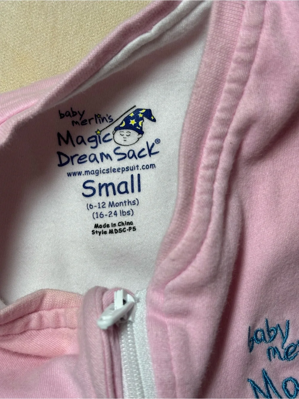 Baby Merlin’s Magic Dream Sack, pink, small, 6-12 month